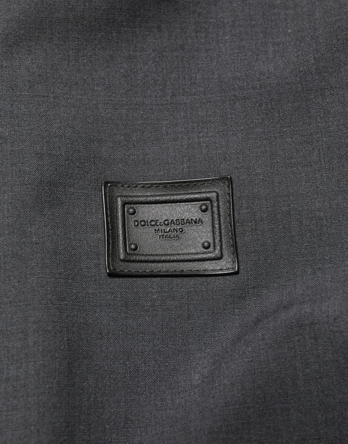 Blouson Bomber Homme Dolce & Gabbana en Laine Noire avec Logo et Fermeture Éclair Intégrale