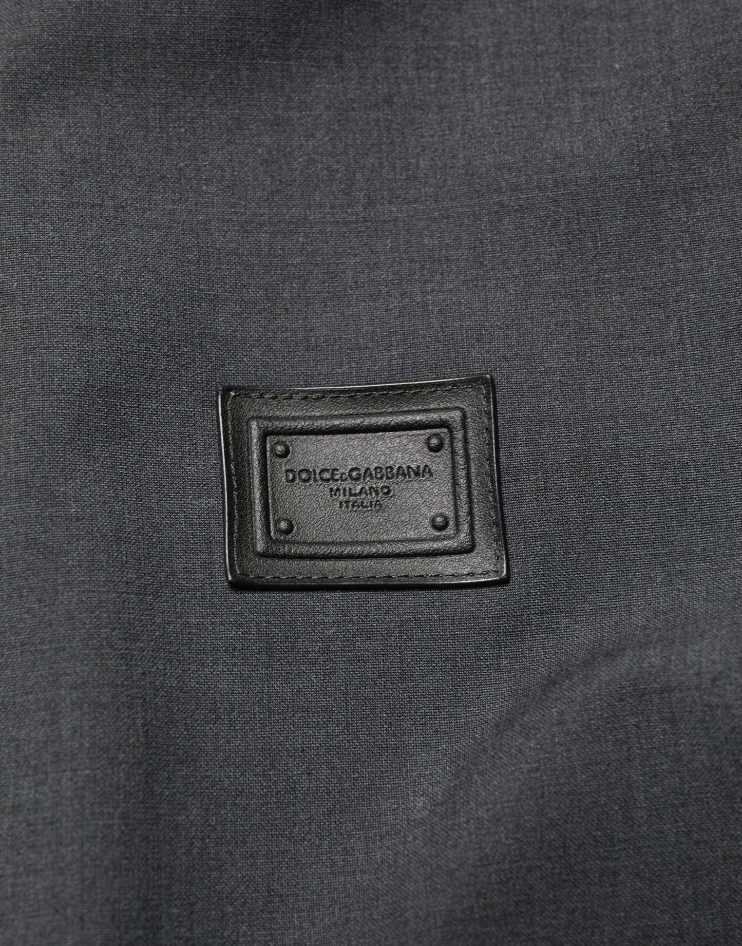 Dolce & Gabbana Zwarte Wollen Bomberjack met Logo en Volledige Ritssluiting voor Heren