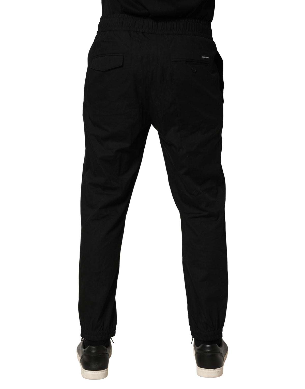 Pantalon de jogging skinny Dolce & Gabbana noir en coton pour homme
