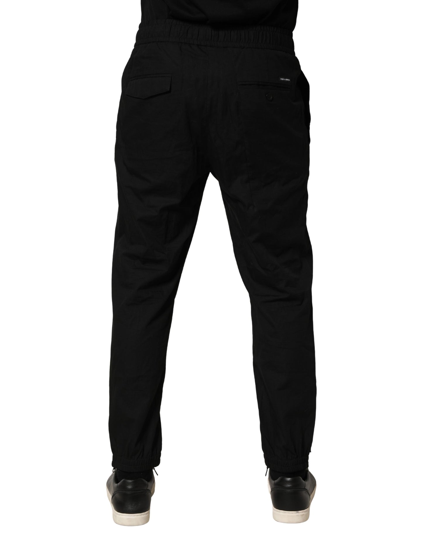 Pantalon de jogging skinny Dolce & Gabbana noir en coton pour homme
