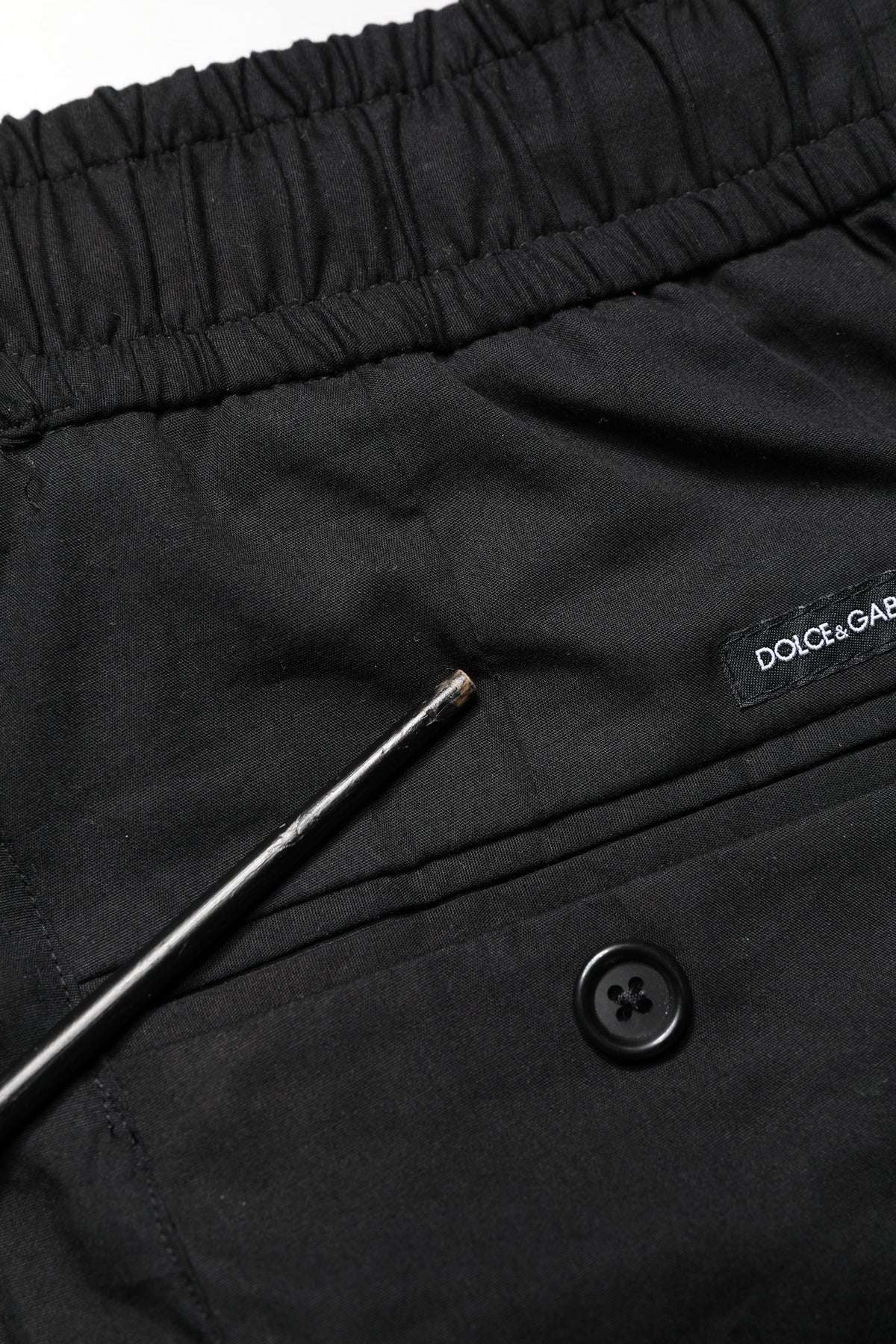 Pantalon de jogging skinny Dolce & Gabbana noir en coton pour homme