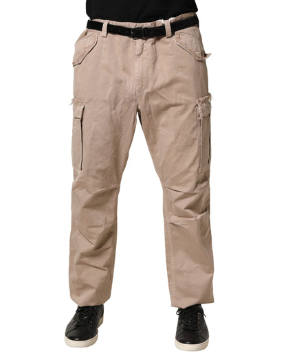 Pantalon Chino Cargo Droit Beige Dolce & Gabbana