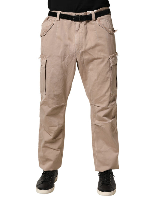 Dolce & Gabbana Beige Rechte Cargo Chino Broek