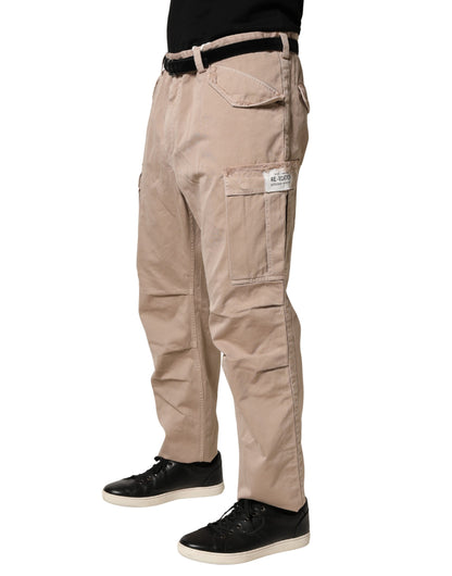 Pantalon Chino Cargo Droit Beige Dolce & Gabbana