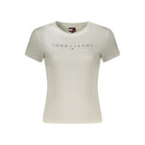 T-shirt blanc en coton pour femme Tommy Hilfiger
