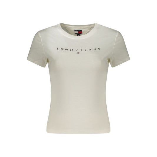 T-shirt blanc en coton pour femme Tommy Hilfiger
