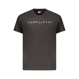 Tommy Hilfiger Black Cotton Men's T-Shirt - Effortless Style