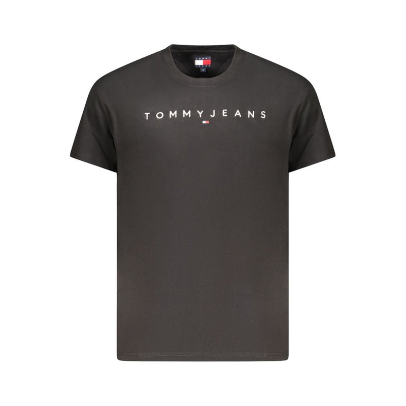 Tommy Hilfiger Black Cotton Men's T-Shirt - Effortless Style