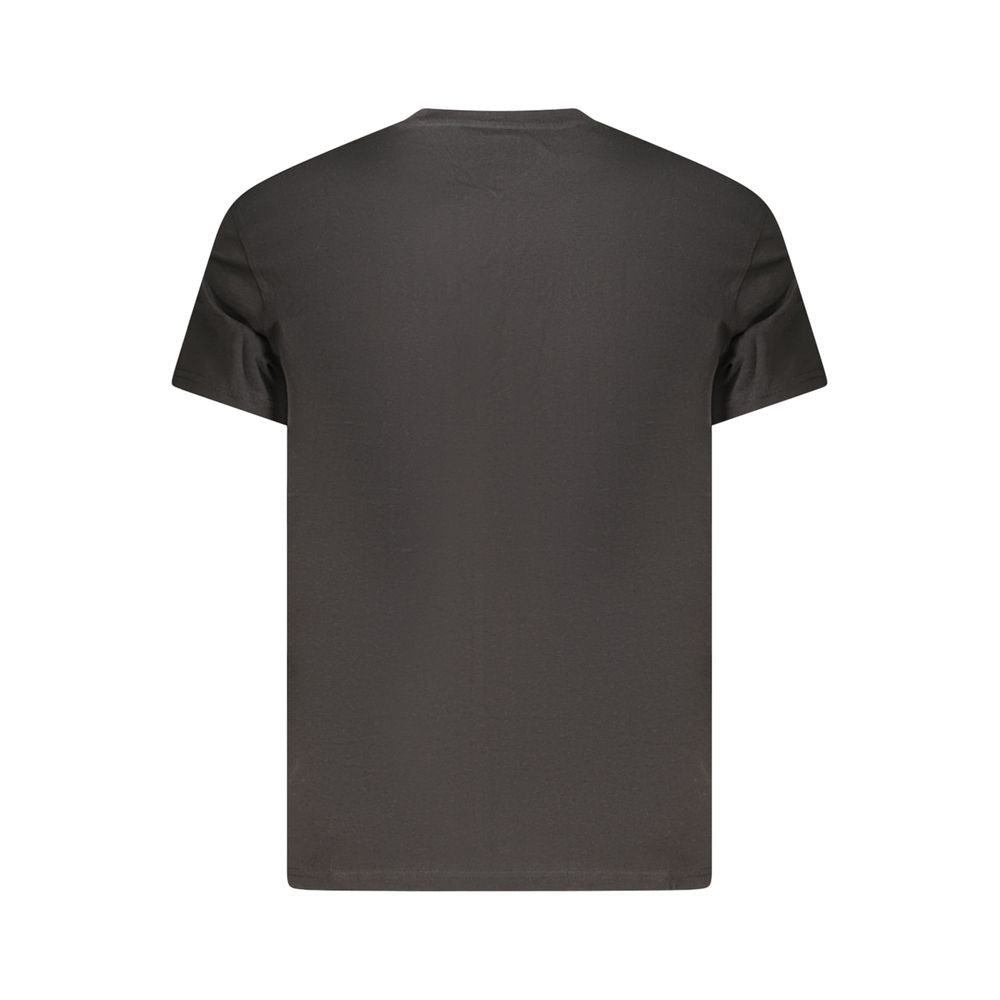 Tommy Hilfiger Black Cotton Men's T-Shirt - Effortless Style
