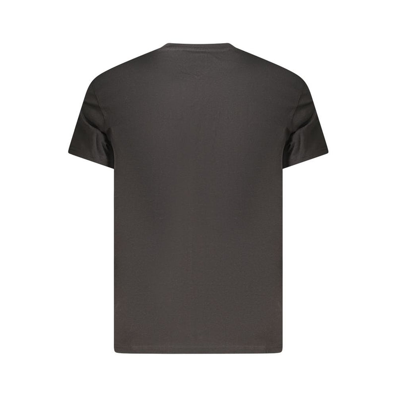 Tommy Hilfiger Black Cotton Men's T-Shirt - Effortless Style
