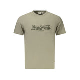 Pepe Jeans Verde T-Shirt en Coton pour Hommes
