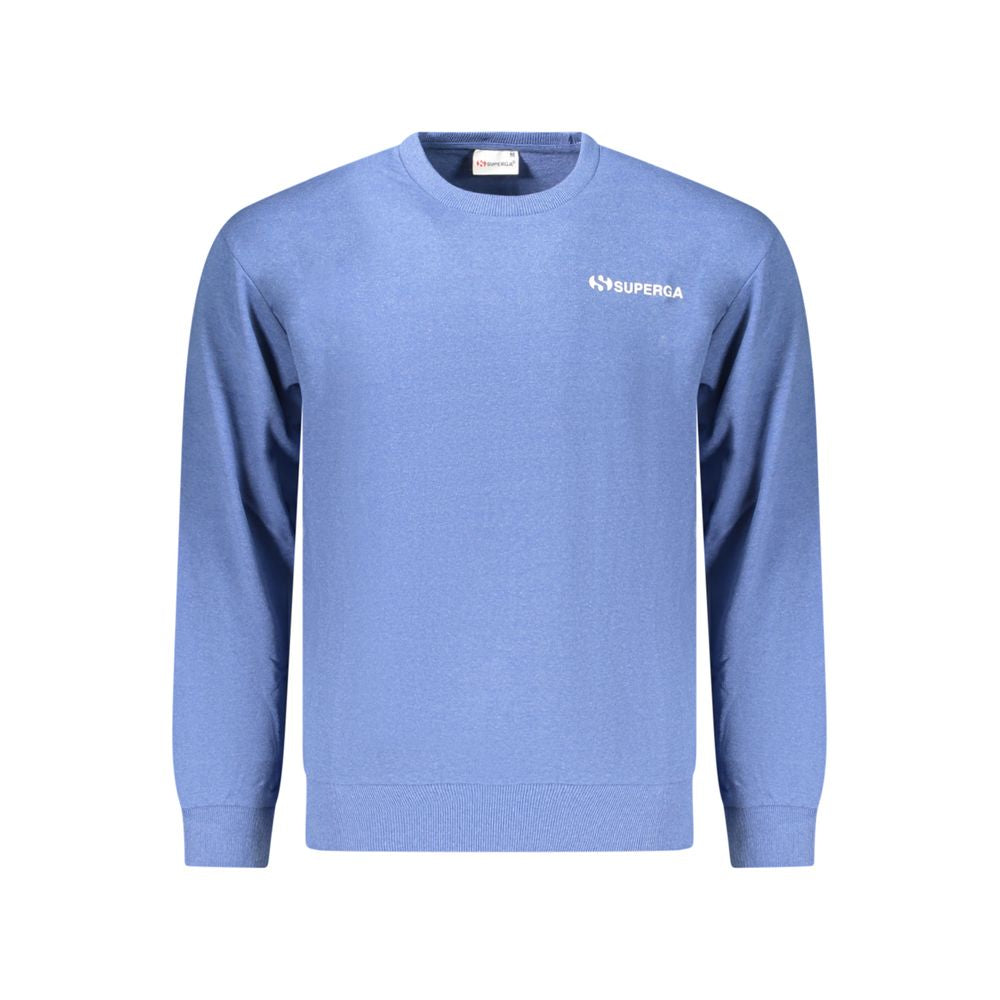 Superga Azzurro Sweatshirt en Coton pour Hommes