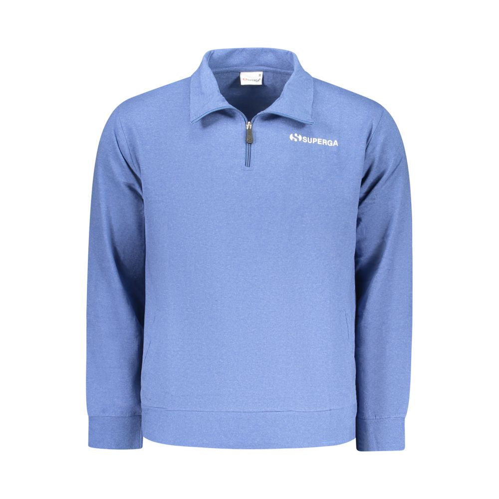 Superga Azzurro Cotton Men's Sweatshirt - Stylish Comfort