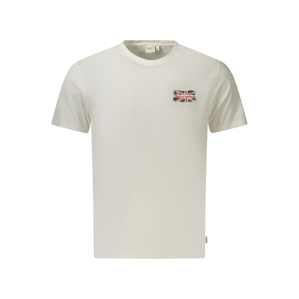 Pepe Jeans Bianco T-Shirt en Coton pour Homme