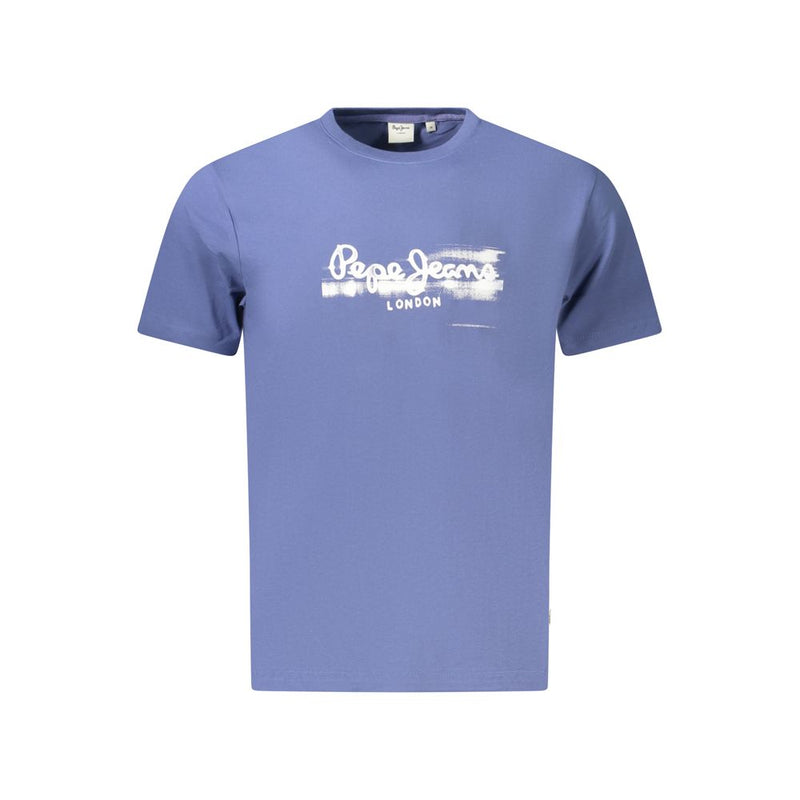 Pepe Jeans Blue Cotton Men T-Shirt - Urban Chic Essential