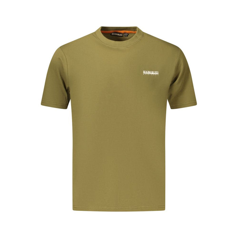 Napapijri Verde Cotton Men's T-Shirt - Effortless Style