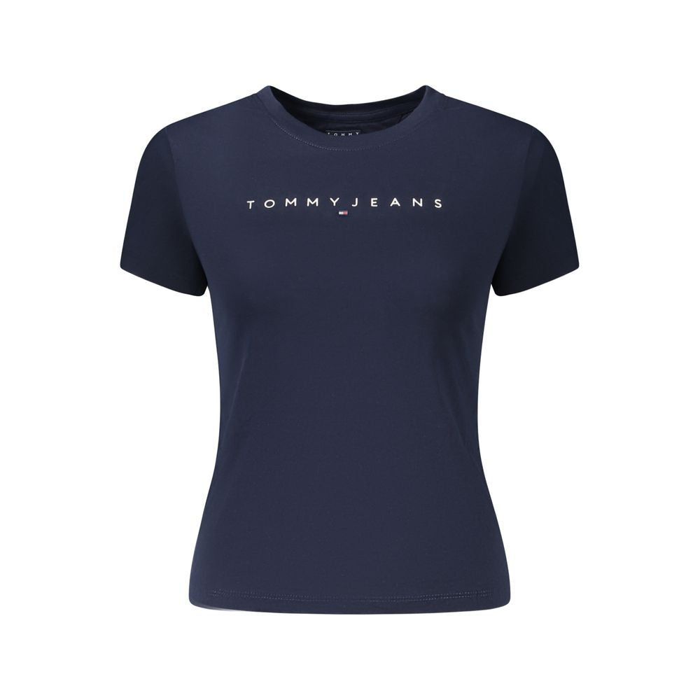 T-shirt bleu en coton pour femme de Tommy Hilfiger