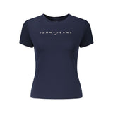 T-shirt bleu en coton pour femme de Tommy Hilfiger