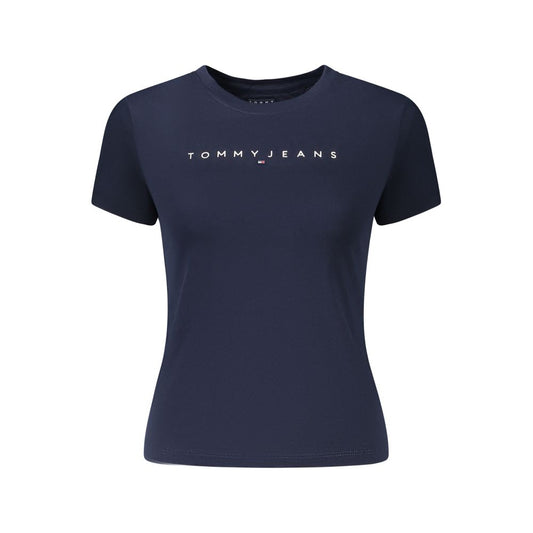 T-shirt bleu en coton pour femme de Tommy Hilfiger