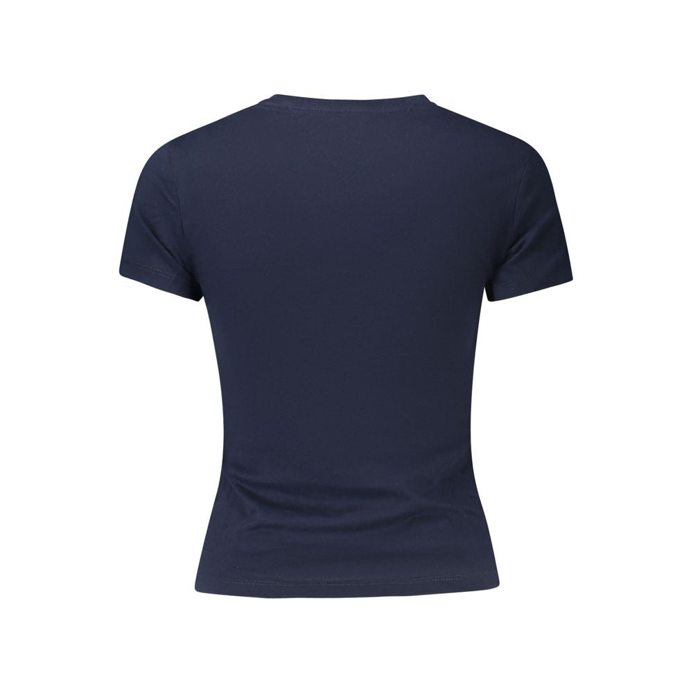 T-shirt bleu en coton pour femme de Tommy Hilfiger