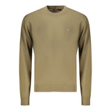 Napapijri Verde Cotton Men's Long-Sleeve Shirt