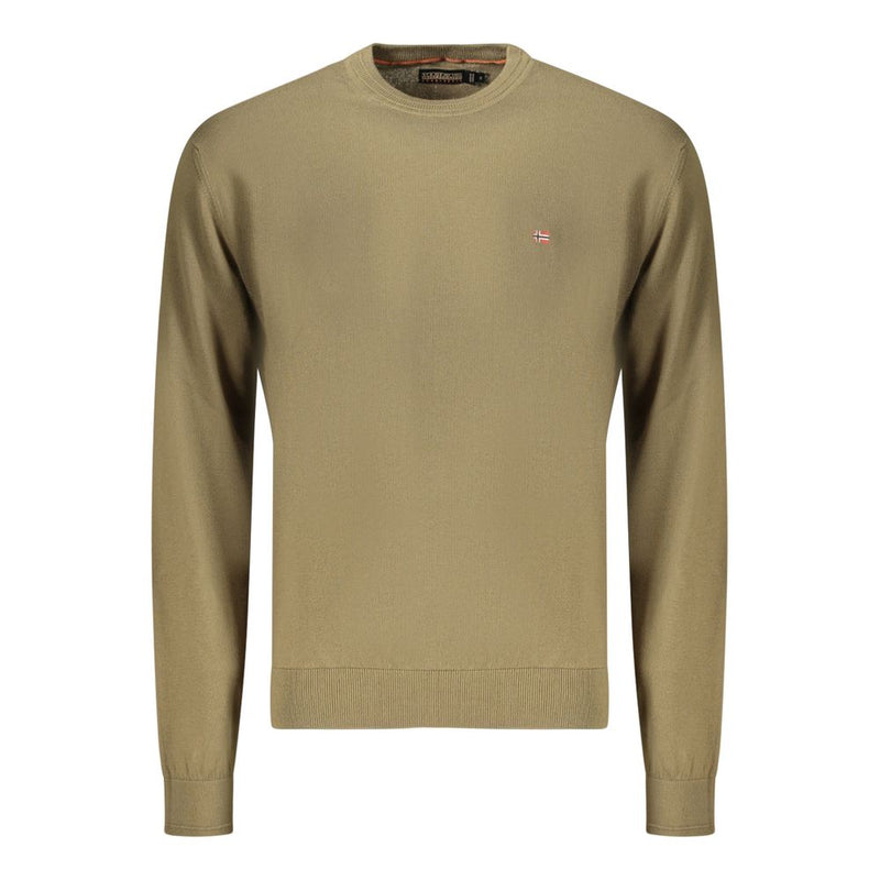 Napapijri Verde Cotton Men's Long-Sleeve Shirt