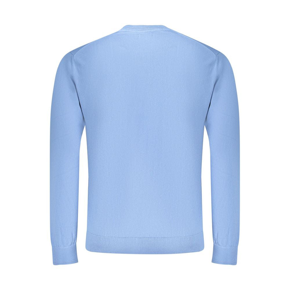 Napapijri Azzurro Cotton Men's T-Shirt - Long Sleeve