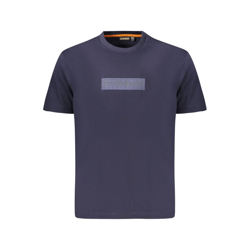 Napapijri Blue Cotton Men T-Shirt - Iconic Style & Comfort
