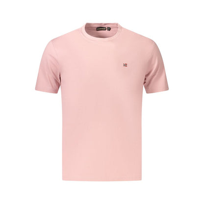 T-shirt en coton rose Napapijri