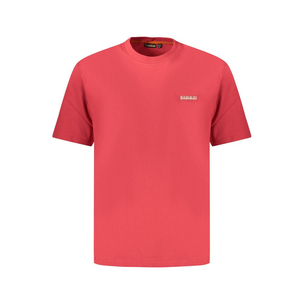 T-Shirt en Coton Rouge Napapijri pour Homme