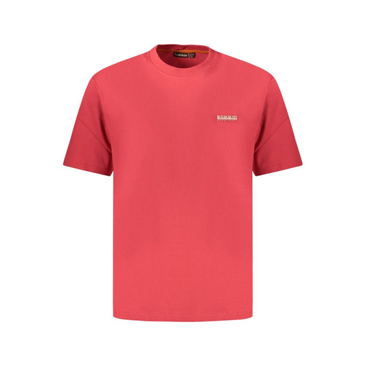 T-Shirt en Coton Rouge Napapijri pour Homme