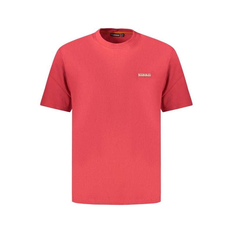Napapijri Red Cotton T-Shirt for Men