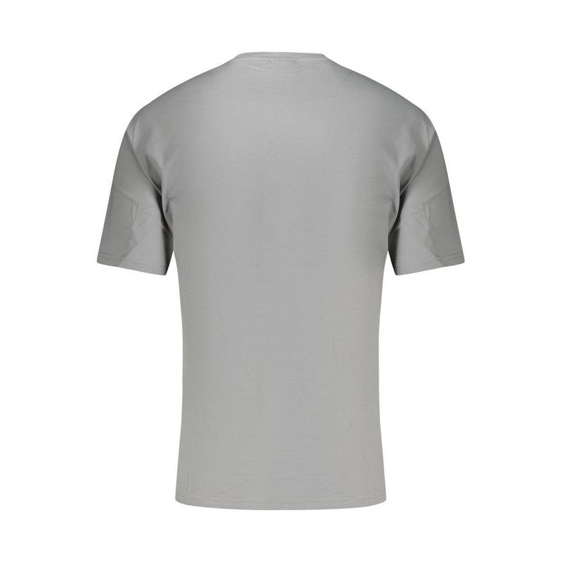 Napapijri Gray Cotton T-Shirt for Men - 3XL