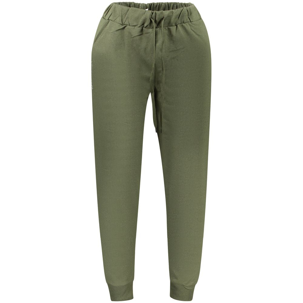 Superga Green Cotton Joggers - Comfortable Workout Pants