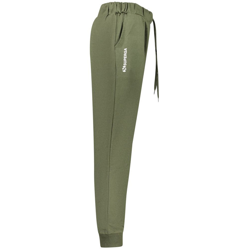 Superga Green Cotton Joggers - Comfort and Style for Men