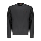 Napapijri Black Cotton Sweatshirt - Comfort Meets Style