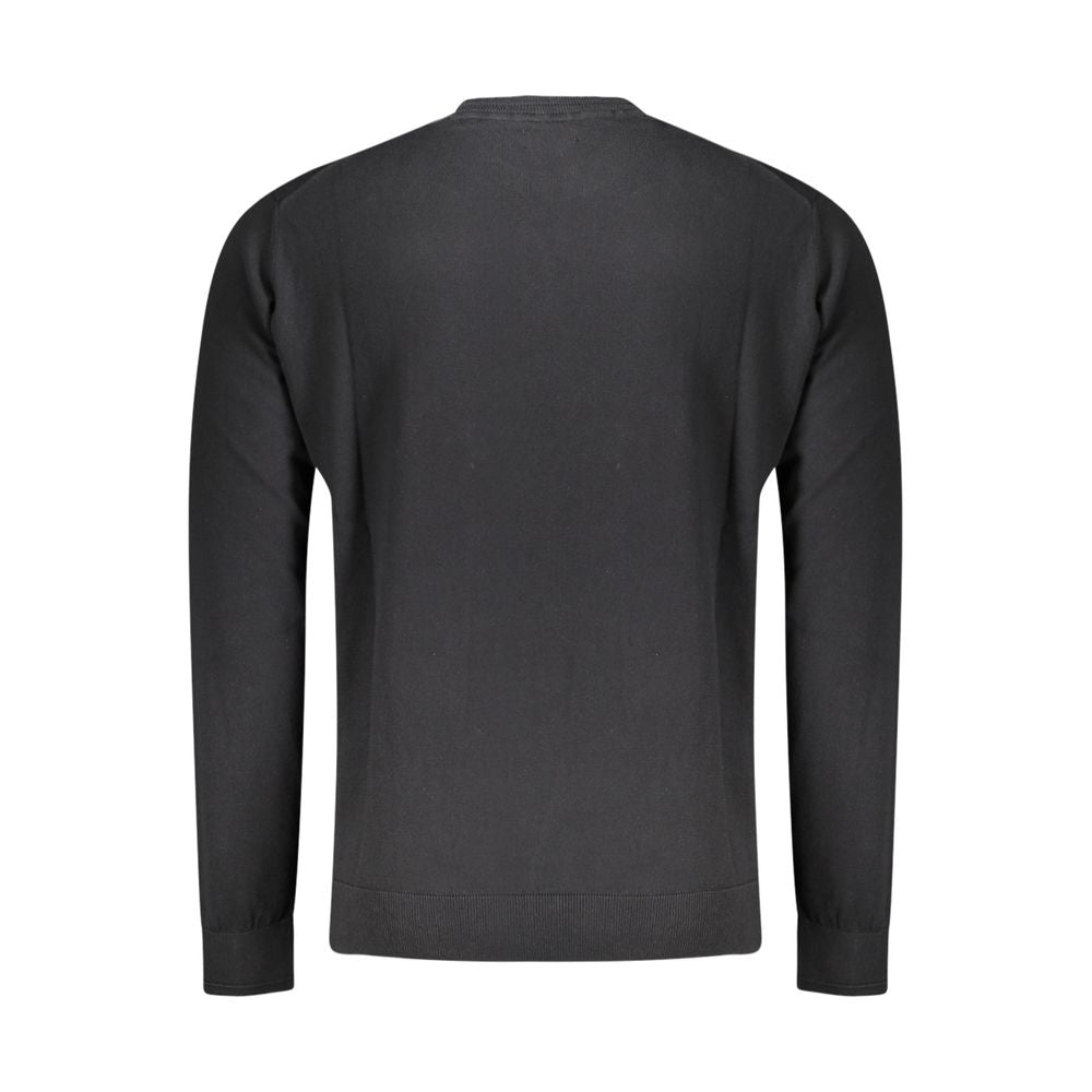 Napapijri Black Cotton Sweatshirt - Comfort Meets Style