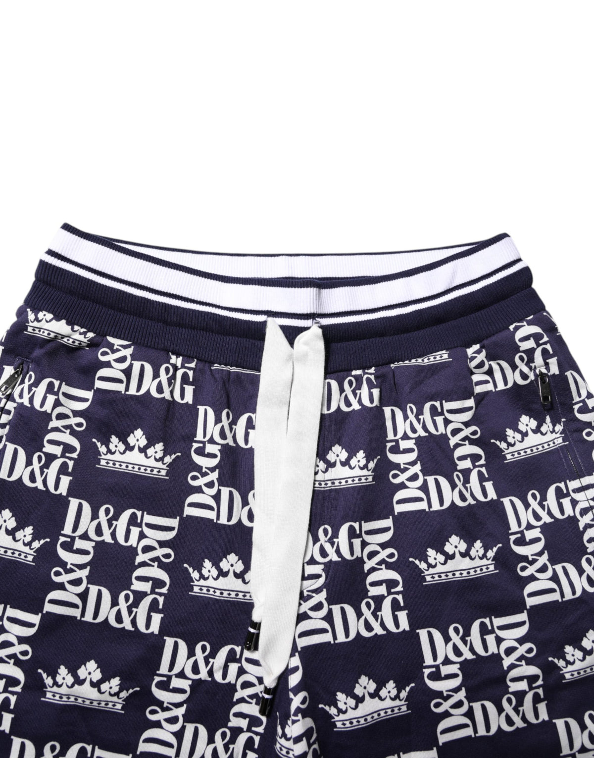 Shorts Bermuda Chino Homme Imprimé Logo DG Bleu Dolce & Gabbana