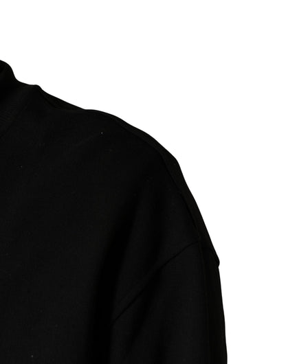 Sweat-shirt Dolce & Gabbana en coton noir à col rond