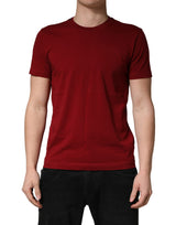 T-shirt Dolce & Gabbana en Coton Col Rond Manches Courtes Marron