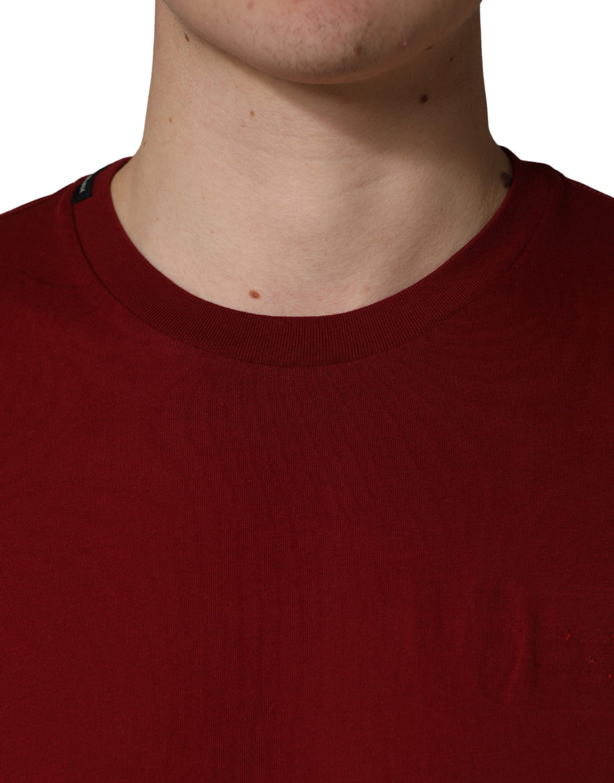 T-shirt Dolce & Gabbana en Coton Col Rond Manches Courtes Marron