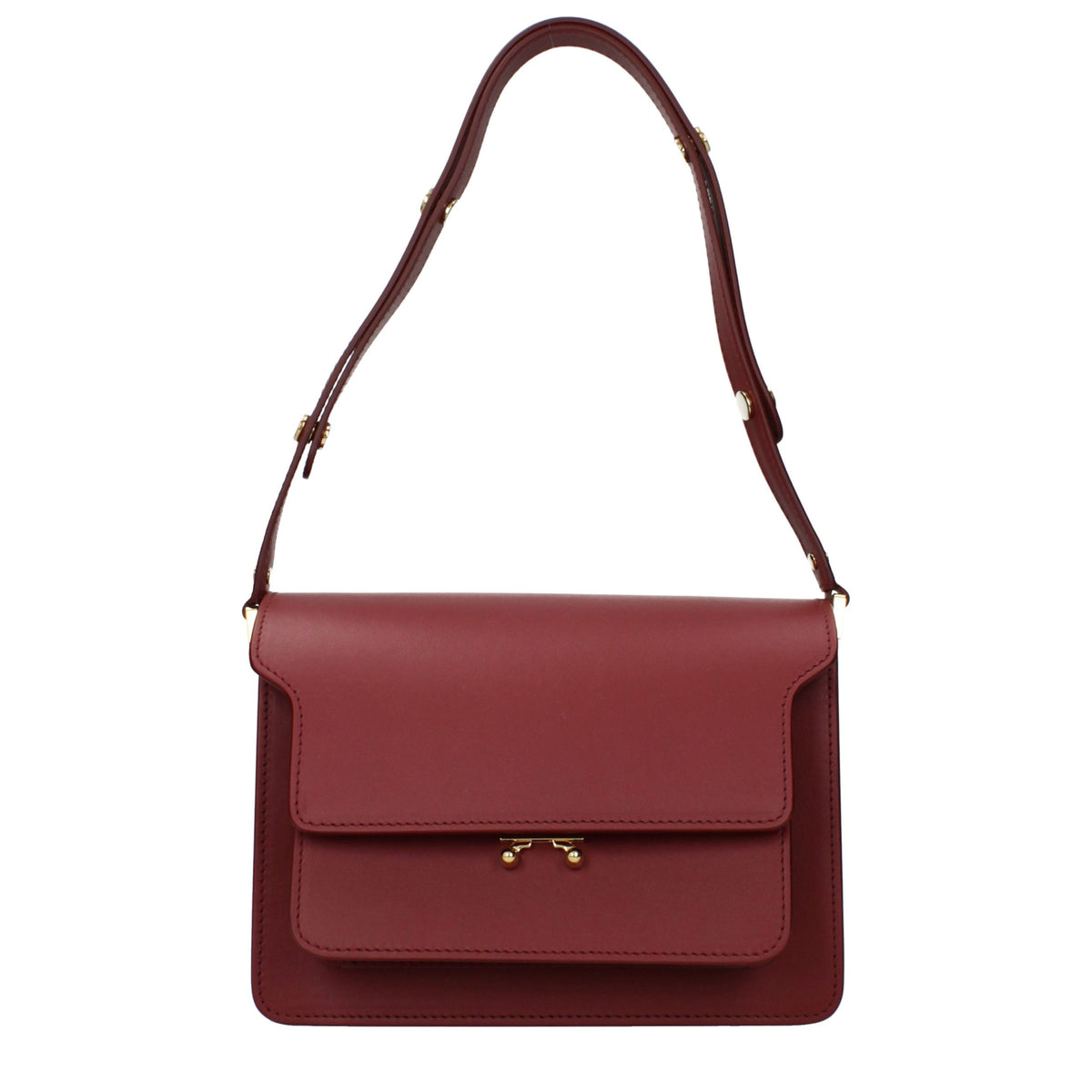 Marni Red Leather Shoulder Bag - Élégance et Polyvalence