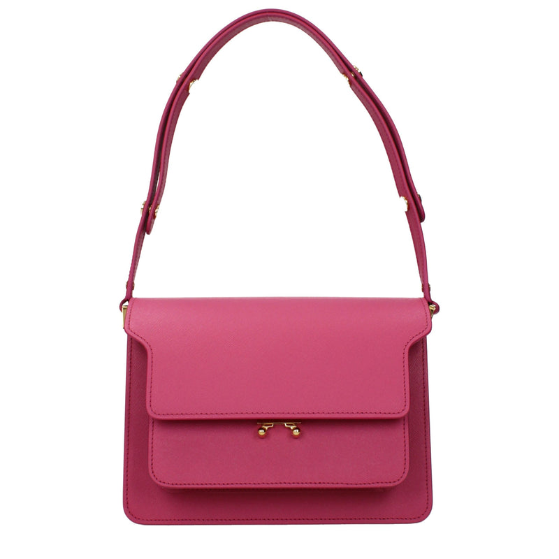 Marni Pink Leather Shoulder Bag - Chic & Functional