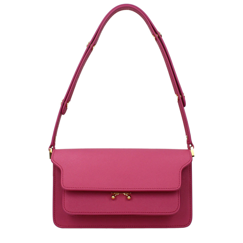 Marni Pink Leather Shoulder Bag - Elegant and Functional