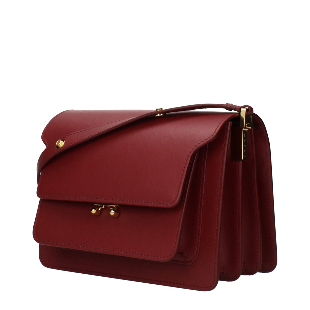 Marni Red Leather Shoulder Bag - Élégance et Polyvalence