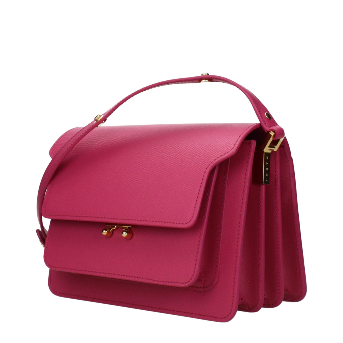 Marni Pink Leather Shoulder Bag - Chic and Functional