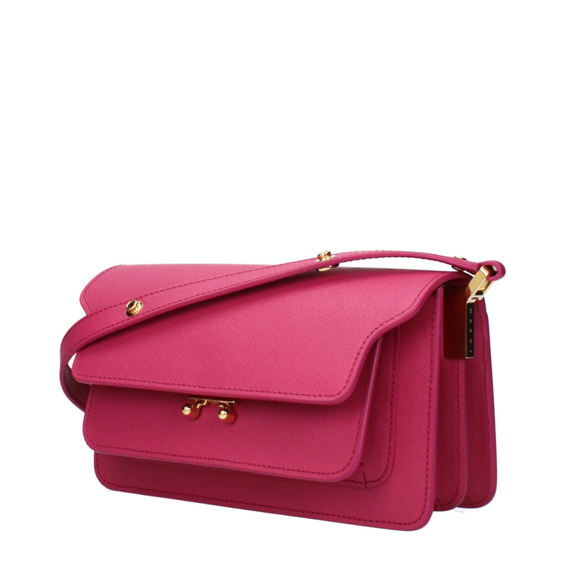 Marni Pink Leather Shoulder Bag - Elegant and Functional