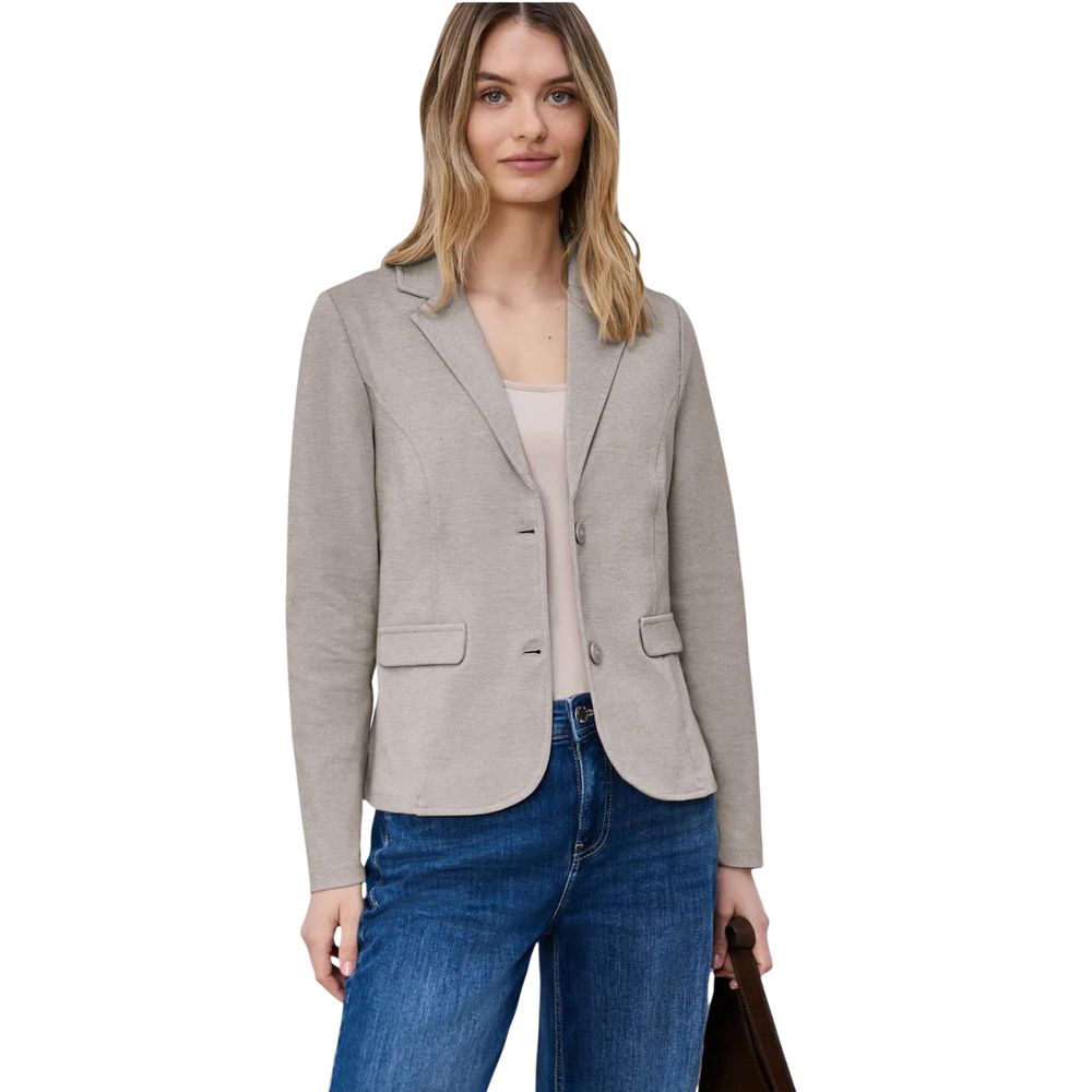 Street One Beige Polyacrylic Blazer for Women - Stylish & Versatile