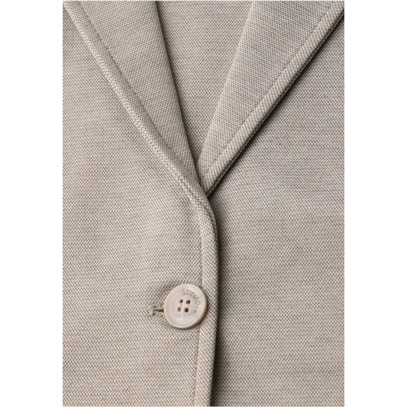 Street One Beige Polyacrylic Blazer for Women - Stylish & Versatile