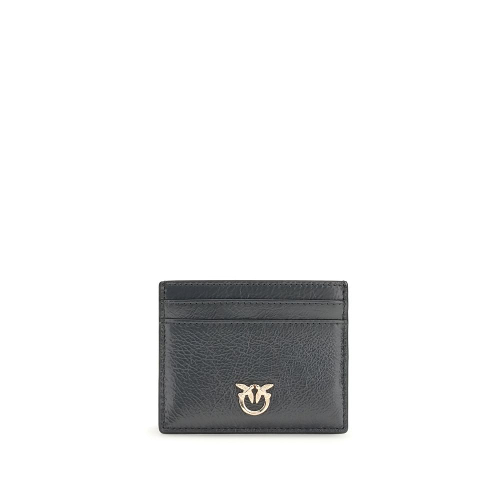 PINKO Gray Calf Leather Bos Taurus Wallet - Elegant Card Holder